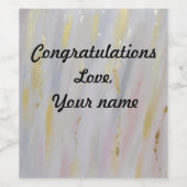 Aangepast Elegant Wijn Label Etiket (Enkel label)