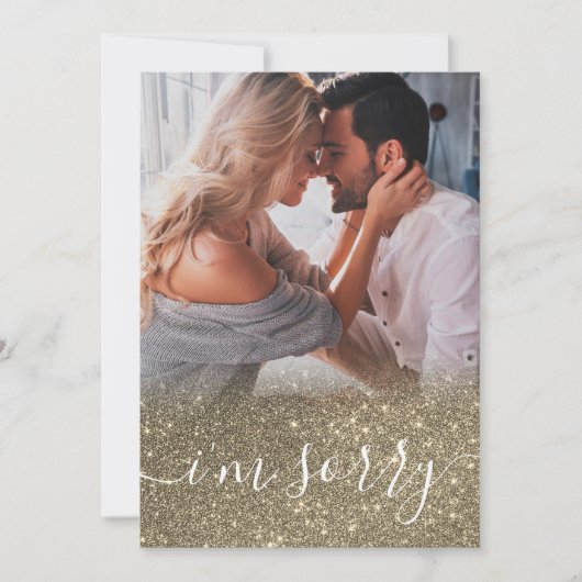 Aangepast elegante foto Het spijt me dat ik Kaart (Voorkant)