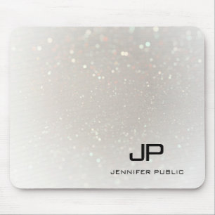 Aangepast elegante Sjabloon Glam Monogrammed Moder Muismat