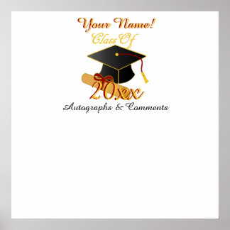 Aangepast elk Poster voor autograaf klasse