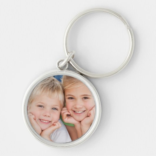 Aangepast en aangepast Je eigen foto toevoegen Sleutelhanger (Voorkant)