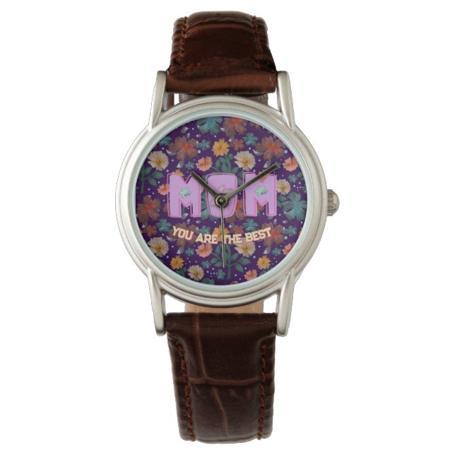 Aangepast en gepersonaliseerd cadeau voor Moederda Horloge (Voorkant)