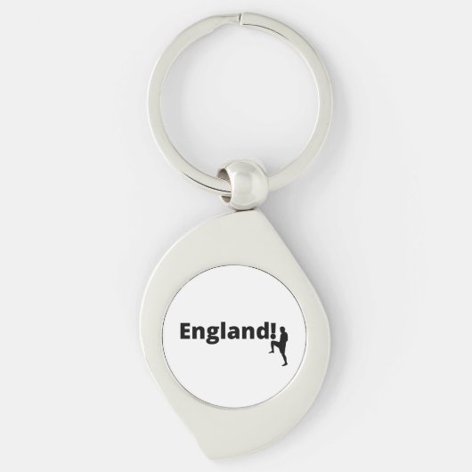 aangepast Engeland voetbal Sleutelhanger (Voorkant)