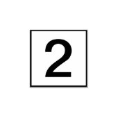 Aangepast enkel nummer 	rubberstempel (Afrduk)