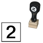 Aangepast enkel nummer 	rubberstempel (Gestempeld)