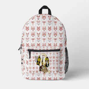 Aangepast Esthetisch Japans  kabuki patroon Bedrukte Rugzak