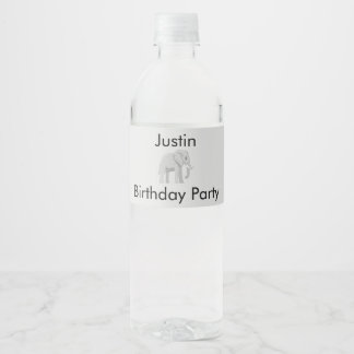 Aangepast etiket voor waterfles van