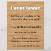 Aangepast evendenhout flyer (Achterkant)