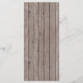 Aangepast evenement voor Navy en Wood Rustic Boy B Menu (Achterkant)