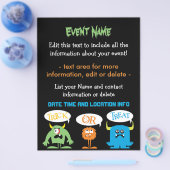 Aangepast evenementenmonsters flyer (Enkel)