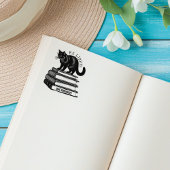Aangepast Ex Libris,  Kat Boek Rubberstempel