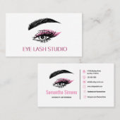 Aangepast Eye Lash Extension Visitekaartje (Voorkant / Achterkant)