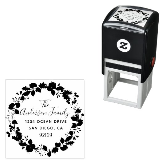 Aangepast familienaam met retouradres zelfinktende stempel (In situ)