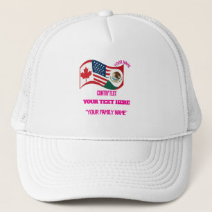 Aangepast familievoetbaltoernooi T-shirt - Ca EEU Trucker Pet