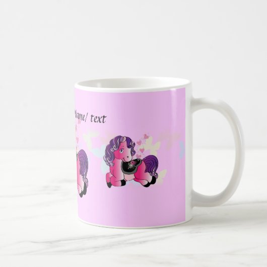 Aangepast fijn klein pony koffiemok (Rechts)