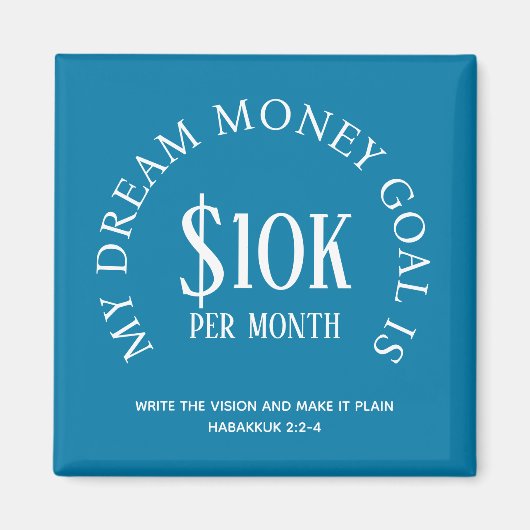 Aangepast financieel doel magneet (Voorkant)