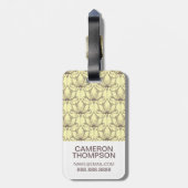 Aangepast flessenpatroon voor fotocrème bagagelabel (Achterkant verticaal)