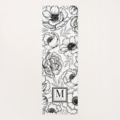 Aangepast Floral Monogram Yogamat (Achterkant)