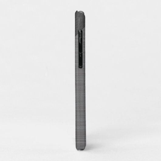 Aangepast folielicht Middeldonkergrijs leder Case-Mate iPhone Case (Achterkant/links)
