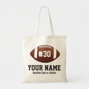 Aangepast football - Aangepast nummer Tote Bag