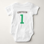 Aangepast Football eerste verjaardag Romper (Achterkant)
