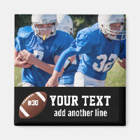 Aangepast Football Fotonaam en -nummer