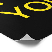 Aangepast Football kalm houden en afspelen, poster (Hoek)