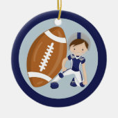 Aangepast Football Kind Keramisch Ornament (Voorkant)