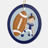 Aangepast Football Kind Keramisch Ornament (Links)