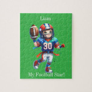 Aangepast football legpuzzel