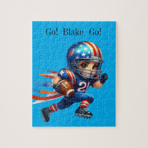 Aangepast football legpuzzel