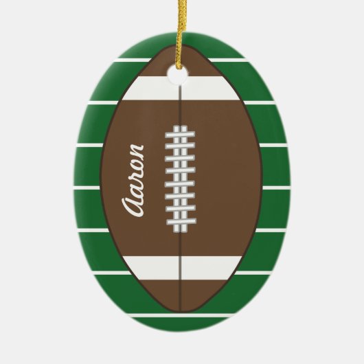 Aangepast Football Ornament (Voorkant)