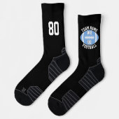 Aangepast Football Player Team Name Number Light B Sokken (Links)