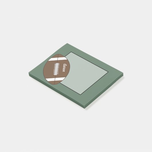 Aangepast Football Post It Notes Gift (Schuin)