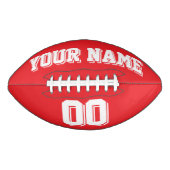 Aangepast Football RODE EN WITTE (Voorkant)