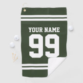 Aangepast football-truitnummer gestreepte golfhand golfhanddoek (Insitu)