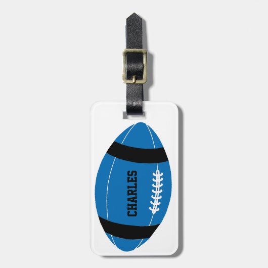 Aangepast Football ventilator Bagagelabel (Voorkant verticaal)