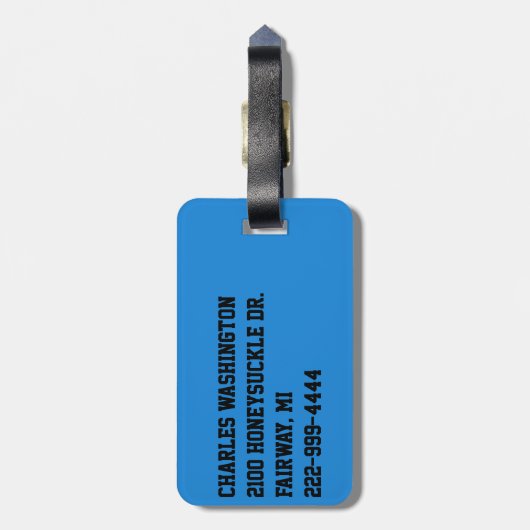 Aangepast Football ventilator Bagagelabel (Achterkant verticaal)