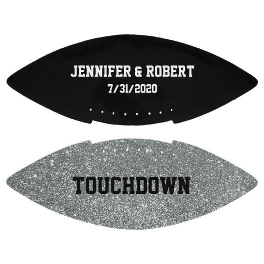 Aangepast Football voor zwart en zilverweddenschap (Panelen)