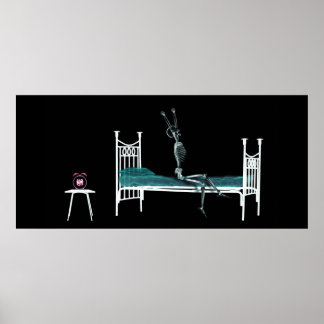 Aangepast formaat Xray Aquarium Background Bed Ske Poster
