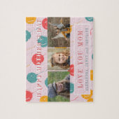 Aangepast foto-collage van mam Moederdag cadeau Legpuzzel (Verticaal)