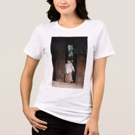 Aangepast, Foto en Tekst Toevoegen Tri-Blend Shirt