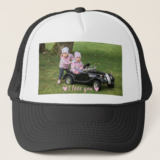 Aangepast, foto- en tekstpet. Trucker Hat Trucker Pet (Voorkant)
