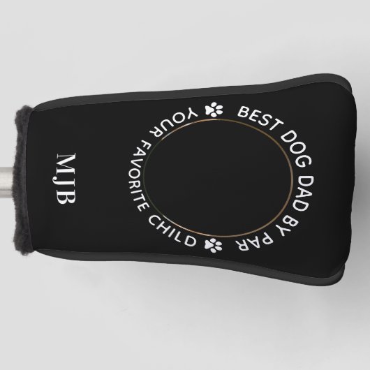 Aangepast foto-epet Aangepast monogram Golfheadcover (Voorkant)