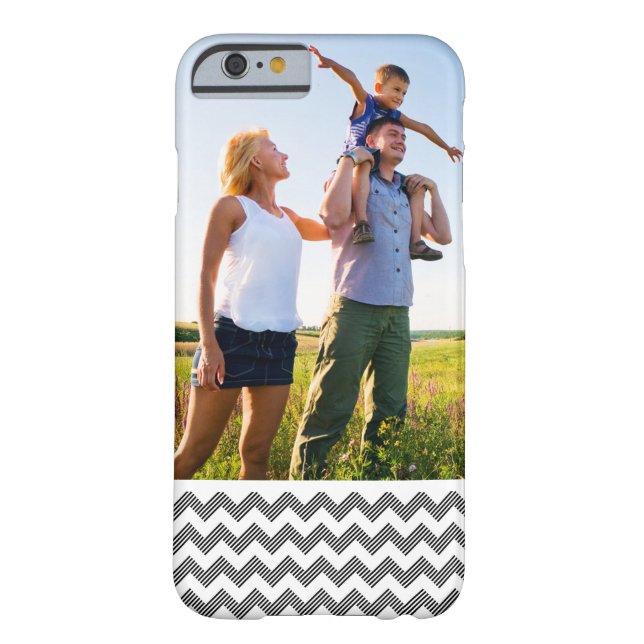 Aangepast foto Geometrisch zigzagpatroon Case-Mate iPhone Case (Achterkant)
