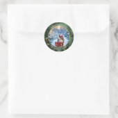 Aangepast foto-Kerst sticker (Tas)