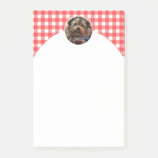 Aangepast foto-Lijst Land Red Buffalo Check Pset Post-it® Notes (Voorkant)