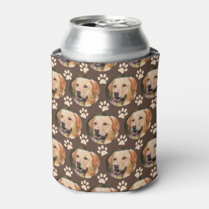Aangepast foto-patroonpatroon Dog Brown Blikjeskoeler