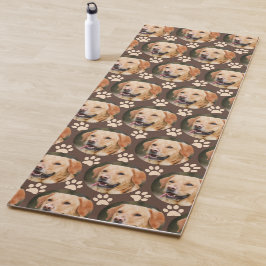 Aangepast foto-patroonpatroon Dog Brown Yogamat