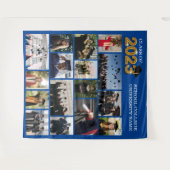 Aangepast fotoblauw Afstuderen van de School van 2 Wandkleed (Voorkant (horizontaal))